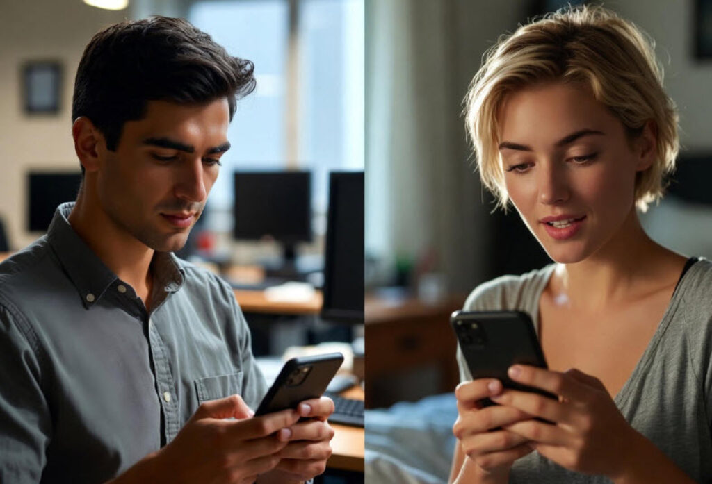 Begrüßung beim ersten Date