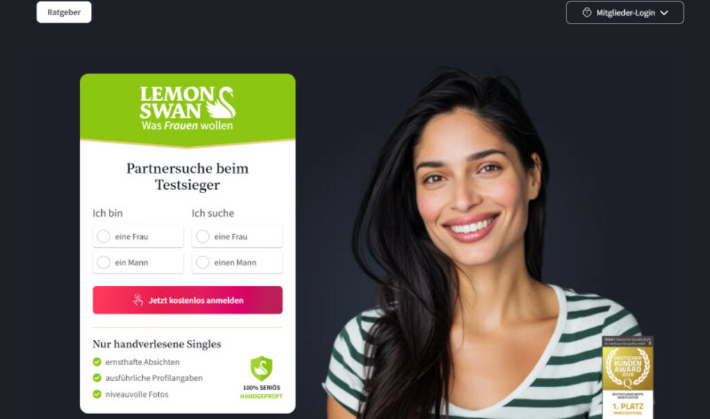 LemonSwan seriöse Partnervermittlung für langfristige Beziehungen