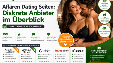 Dating-Seiten für Affären 2026: Diskrete Anbieter im Überblick